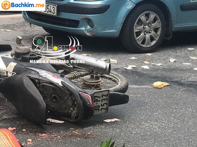 Va chạm khiến người đi xe máy bị cán tử vong tại chỗ (ảnh: GITVN)