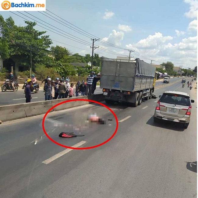 Hiện trường vụ tai nạn ở Đồng Nai trưa nay