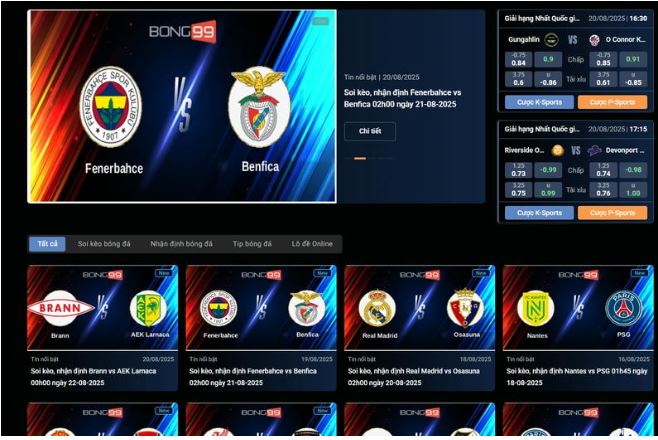 Giới thiệu tin bóng đá 99