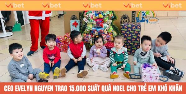 Ceo Evelyn Nguyen trao quà Noel