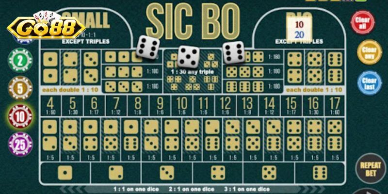 Bí quyết chơi Sicbo Go88 từ các cao thủ