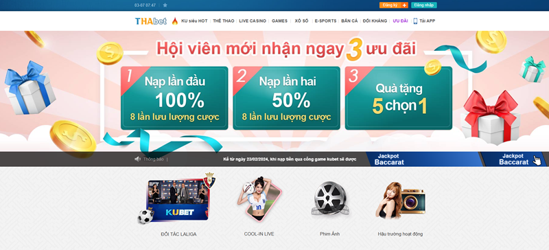 Lợi ích khi đăng nhập thành công vào THABET