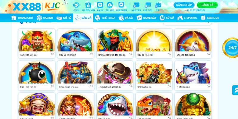 Top các siêu phẩm bắn cá XX88 đang hot hit